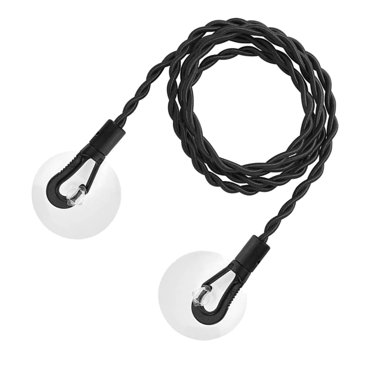 KOMBIUDA Portable Non Slip Drying Clothesline with Hooks and Suction Cup Indoor Outdoor Travel Clothesline for Camping Hiking and Laundry Activities