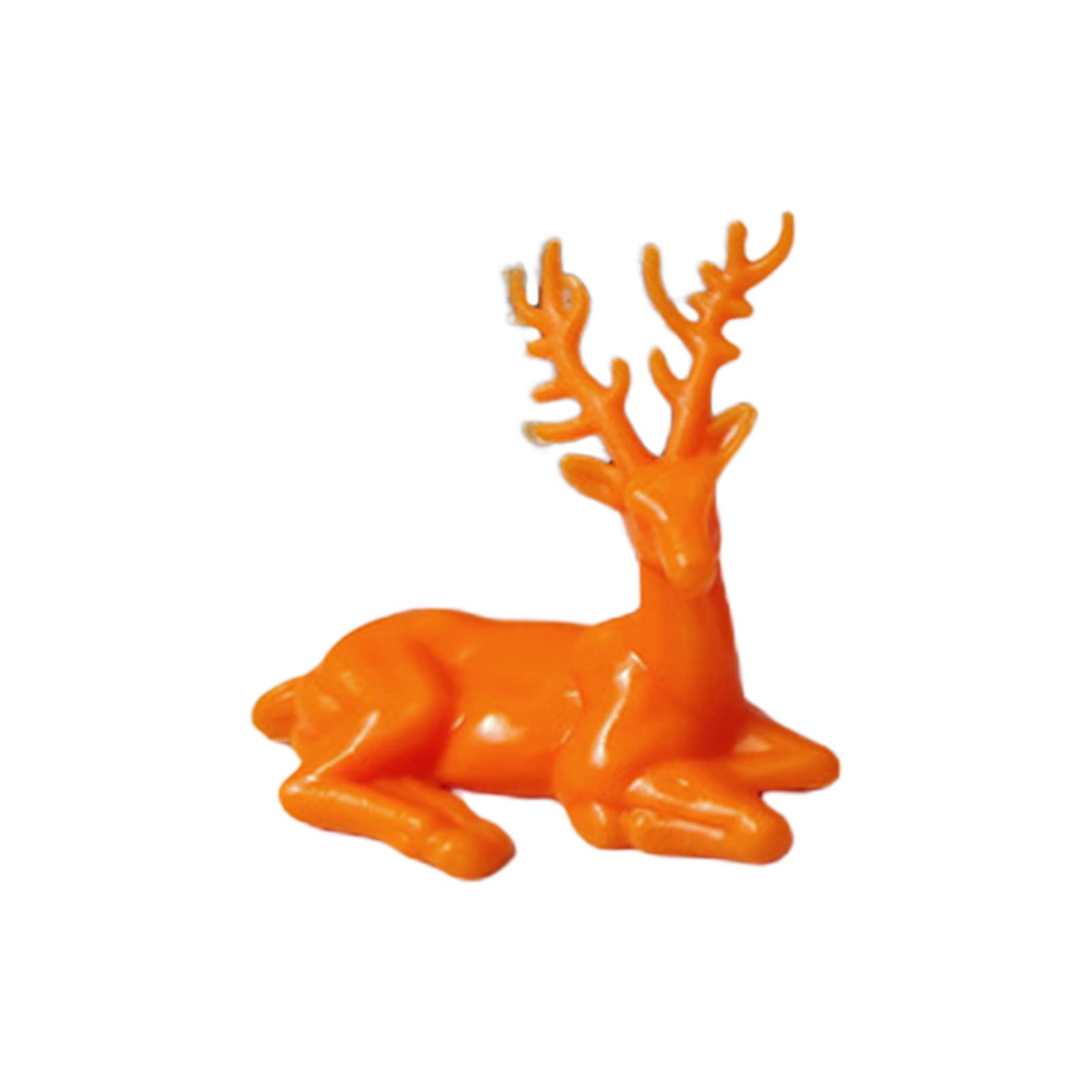 carotoe Christmas Reindeer Figurines Resin Deer Statues Elk Sculpture Deer Ornaments for Living Room Wine Cabinet Home Decor Animal Decorations for Home