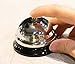 Juvale 4 Pack Mini Call Bell for Front Desk, Hotel Service, Kitchen Counter, Restaurants (Silver, 2.5x2 in)