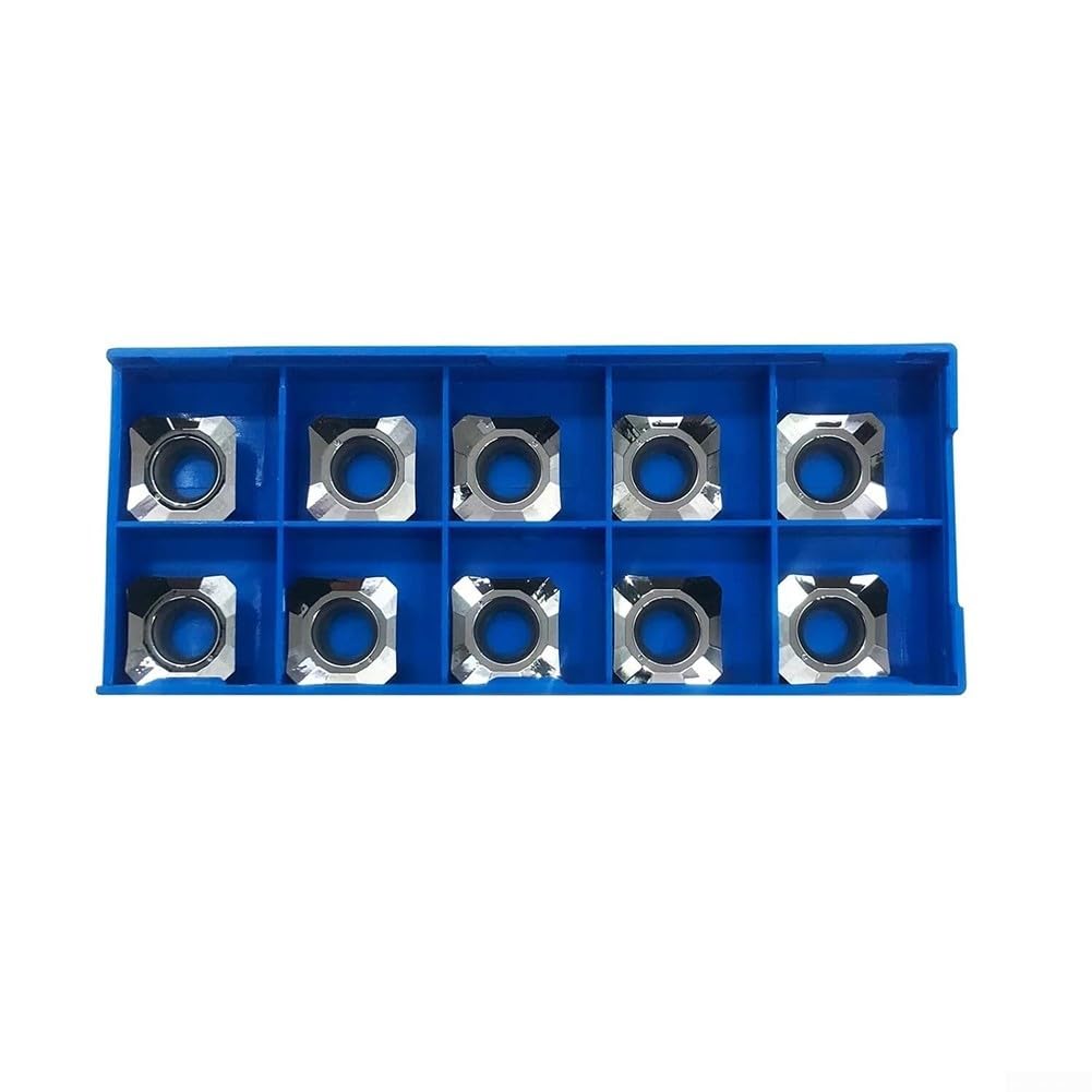 SEHT 1204 AFFNX83 Hartmetall-Einsätze, 10 Stück für effektive Aluminiumbearbeitung