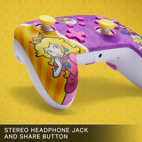 PowerA Manette filaire améliorée pour Nintendo Switch modèle Switch OLED et Switch Lite accessoire de jeu manette de jeu manette filaire sous licence officielle Mario: Princess Battle - vue 3