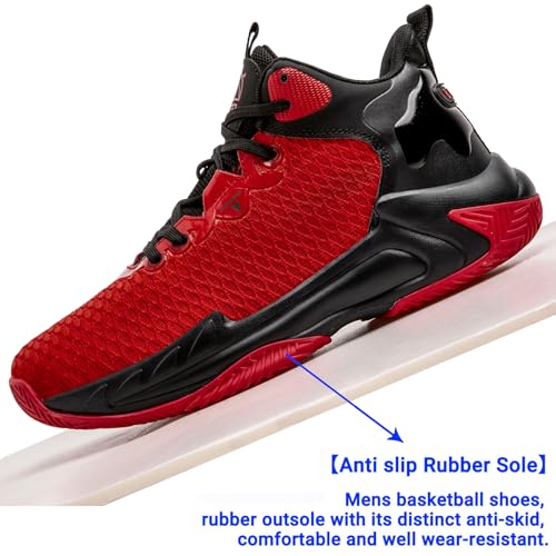 Image of Beita Basketball Shoes for Men High Upper Sneakers Breathable Sports Shoes Anti Slip