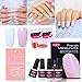 Produktbild French Manicure Nail Gel Polish Top and Base Coat Pink White DIY Nail Art at Home Free Nail Sticker by CLAVUZ by CLAVUZ