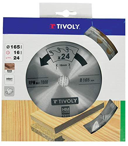 TIVOLY Xt50514004126 Circular Saw Blade Flow Diameter 130 mm, Bore 20 mm 20 Teeth Carbide, Reducing Ring Diameter 16 mm - Image 2