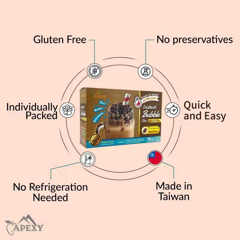 Miniatura 5 de Juego completo de té de burbujas El mejor kit de té boba  de burbujas para prepararlo tú mismo listo en 45 segundos incluye 5 paquetes de té de