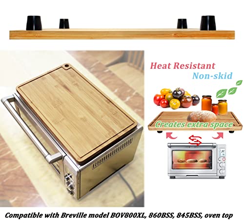 Tabla de Cortar de Bambú con Patas de Silicona para Horno Breville miniatura 2