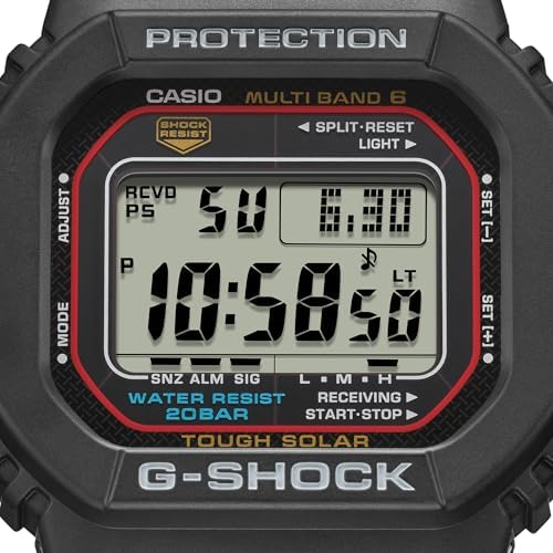 Casio G-Shock GW-M5610U-1 Men's Solar Black Resin Sport Watch - 2