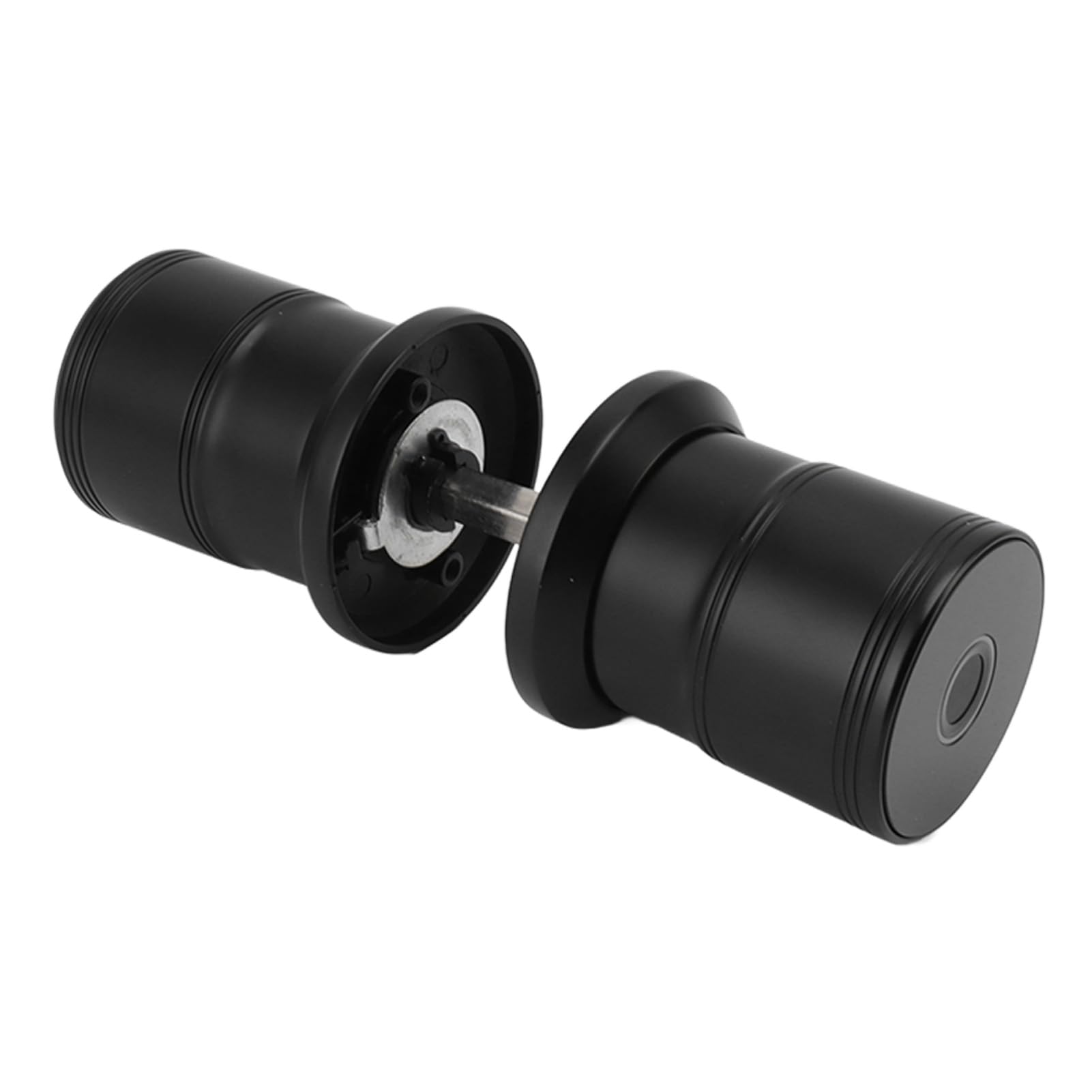Door Smart Lock Semiconductor Maniglia per porta con impronta digitale nera per porte da ufficio spesse da 40 a 60 cm