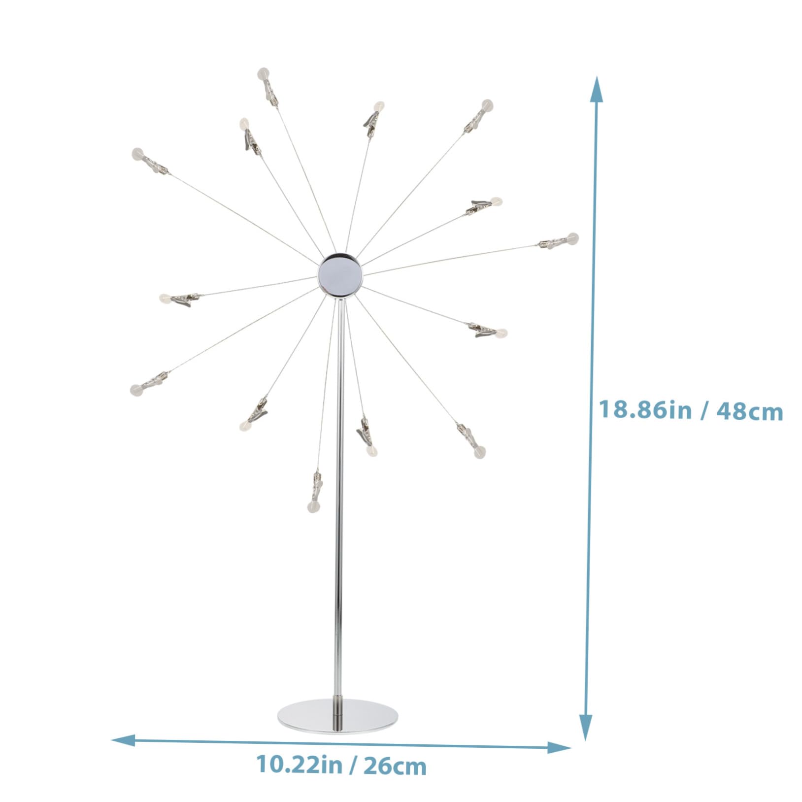 Sky Wheel Support photo créatif avec clips durable décoration bureau Argenté