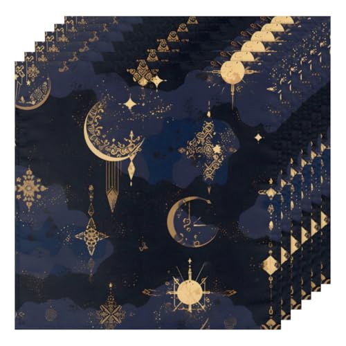Servilletas de Tela Set de 6 50.5x50.5 cm Multicolor miniatura 1