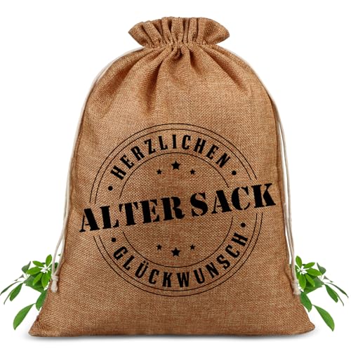 TUZELIYA Geschenkbeutel Alter Sack Herzlichen Glückwunsch - Lustige...
