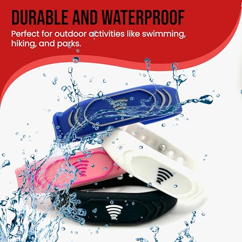 Image of Smart Bands for Kids if Lost, Child Safety ID Wristband for Autism, Autism Awareness Medical Alert Bracelet, Disney Accessories for Autism, Wristband Food Allergy, Food Allergy Awareness, QR code Bracelet for Kids
