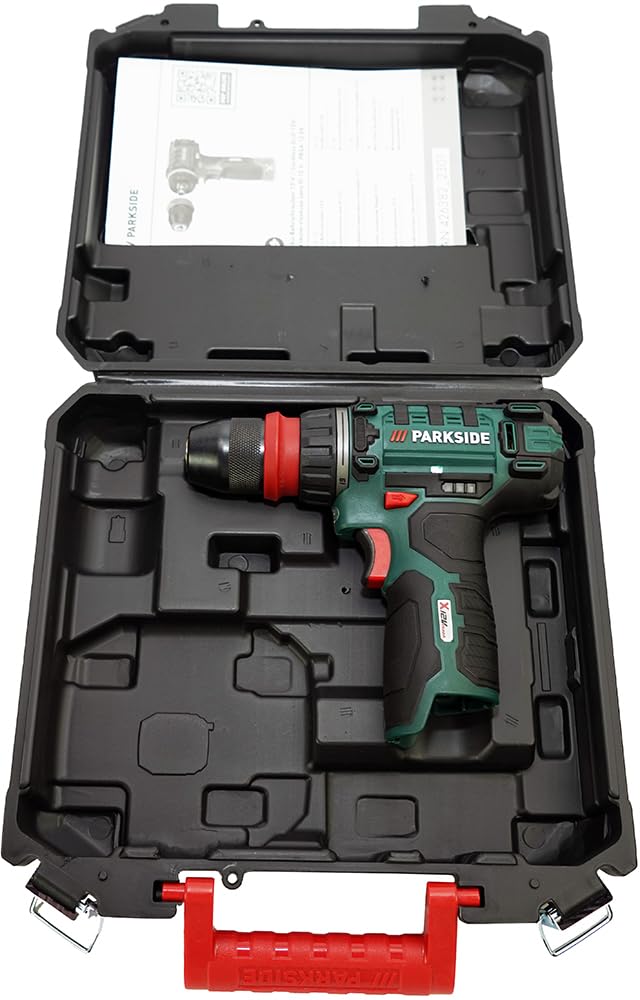 HEADNMORE® Parkside® Taladro atornillador inalámbrico 12V PBSA 12 (sin batería) + llavero
