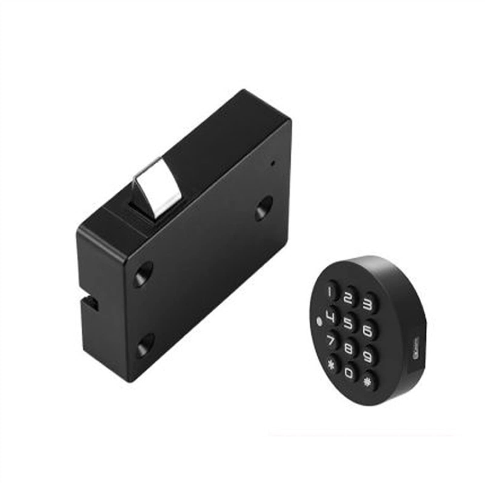 Cerradura electrónica for cajón de armario, contraseña de 4-10 dígitos for buzón de casa, caja de almacenamiento, muebles de oficina, cajón MS340, 1 Uds.