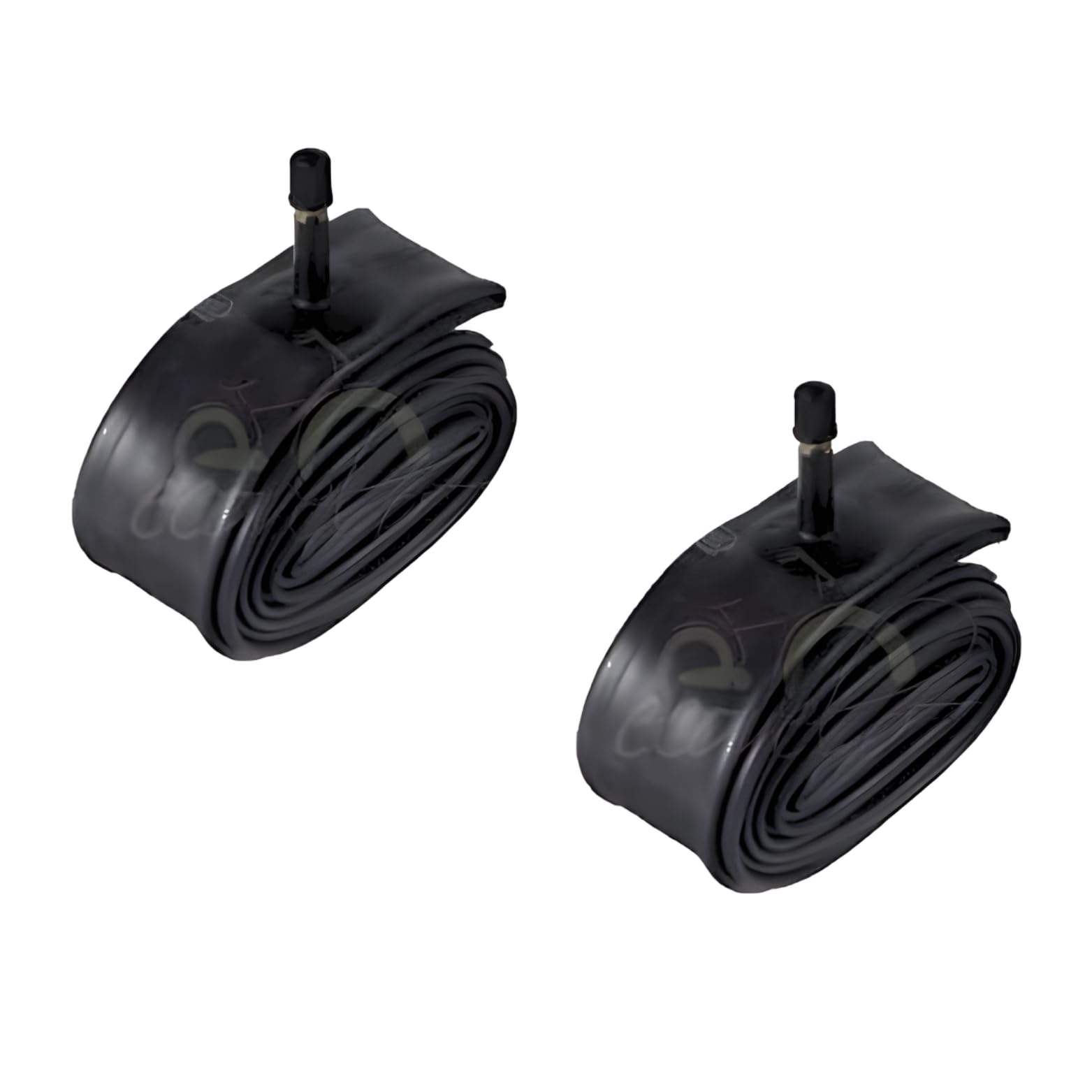Ecovelò, 2 Air Chambers 22 x 1.75 with Schrader Valve America Child, Black, 22 Inches