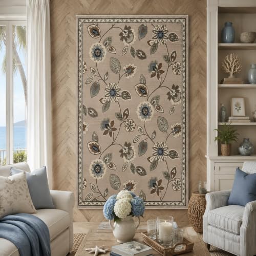 Tapisserie murale personnalisable photo et texte bleu et marron 180x230