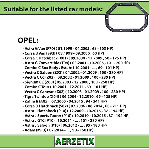 AERZETIX - C67007 - Dichtungsring, differential - kompatibel mit Chevrolet, Opel, Vauxhall OE-nummern 90345227, 03 70 034, 3 70 034