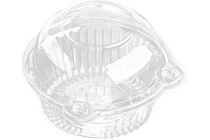 Stunning Large Cupcake Containers, 50-Pack
