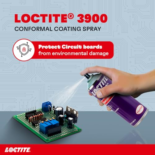 Image of LOCTITE 3900 Conformal Coating Spray for PCB & Electronics | Fast-Drying Transparent Protective Coating | Prevents Rust & Corrosion | For Professional-Grade Conformal Coating Applications | 500ml