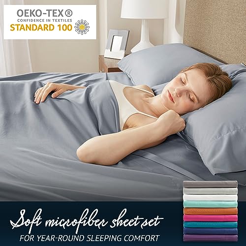 Comfort Spaces Microfiber 14" Deep Pocket, King Sheet Set 6 pcs, Orange - image 6