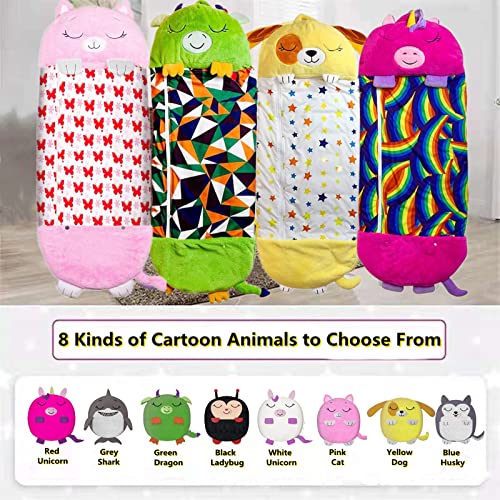 Large children’s Play Pillow Happy Sleeping Bag 180 x 60cm 2-in-1 Cartoon Animal Happy Game Sleeping Bag, Soft and Comfortable Sleeping Bag Pillows Foldable Seat Cushion Bringing Surprises to Children - Image 7