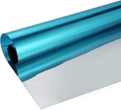 Miniatura 8 de Película para ventana, protección de privacidad durante el día, espejo unidireccional, adhesivo reflectante para ventana, control de calor, película