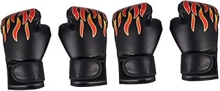 BESPORTBLE 2 Peças Capacete Para Crianças E Adultos Luvas De Soco Luvas De Boxe De Dedo Inteiro Luvas De Pu Para Crianças Saco De Boxe Luvas De Boxe Luvas De Proteção Luvas De Treinamento