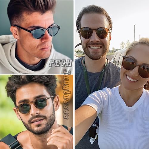 Vintage Small Round Sunglasses for Men Women Classic Circle Frame Sun Glasses Trendy Tinted Colored UV400 Sunnies2