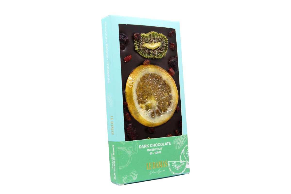 Le Damas Sweets Belgian dark chocolate with dried fruits