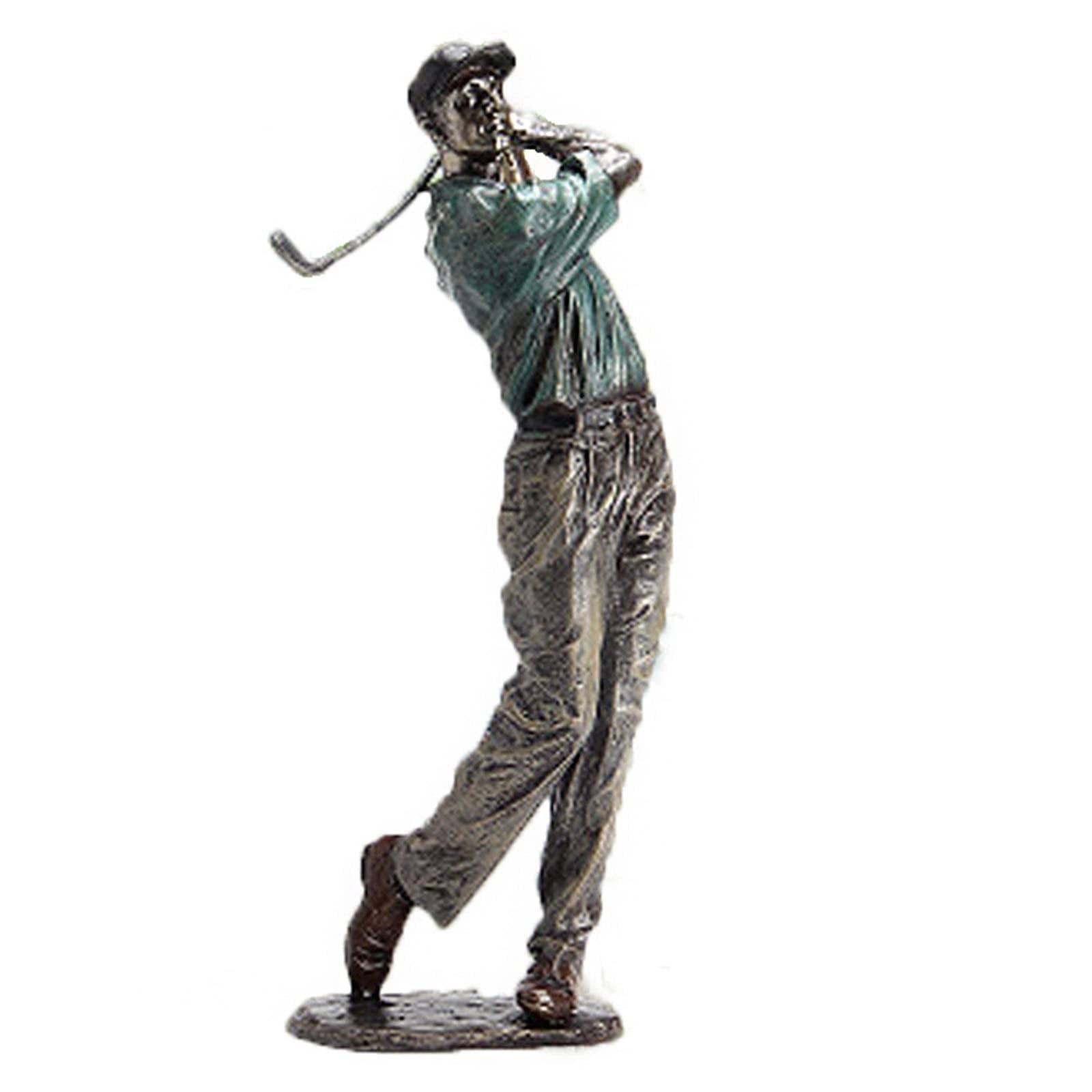 Yuzdnm A Golf Statues Sculpture, Creative Golfer Figurines Home Decor, Player Rt Figure Desktop Decorations, Collectible Gift Crafts, Desk Ornaments For Living Room Party Dining(A)