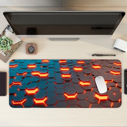 Image of XL Extended Gaming Mouse Pad, 60x30cm, Non-Slip Rubber Base, Waterproof, Smooth Surface, for Laptop and PC, Office, Gaming and Study