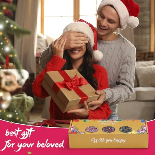 AIMASI 3 Pack Scented Candles,2.5 oz Aromatherapy Candles with Floral Scents,Soy Candles Set with 72H Burning Time,Gift for Women (Lavender+Vanilla+Rose) - Image 8