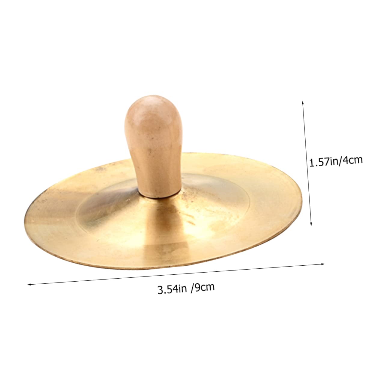 Yardwe 1Pair Finger Cymbals Hand Cymbals for Belly Dancing Music Education Parent Interaction Durable Small Instrument
