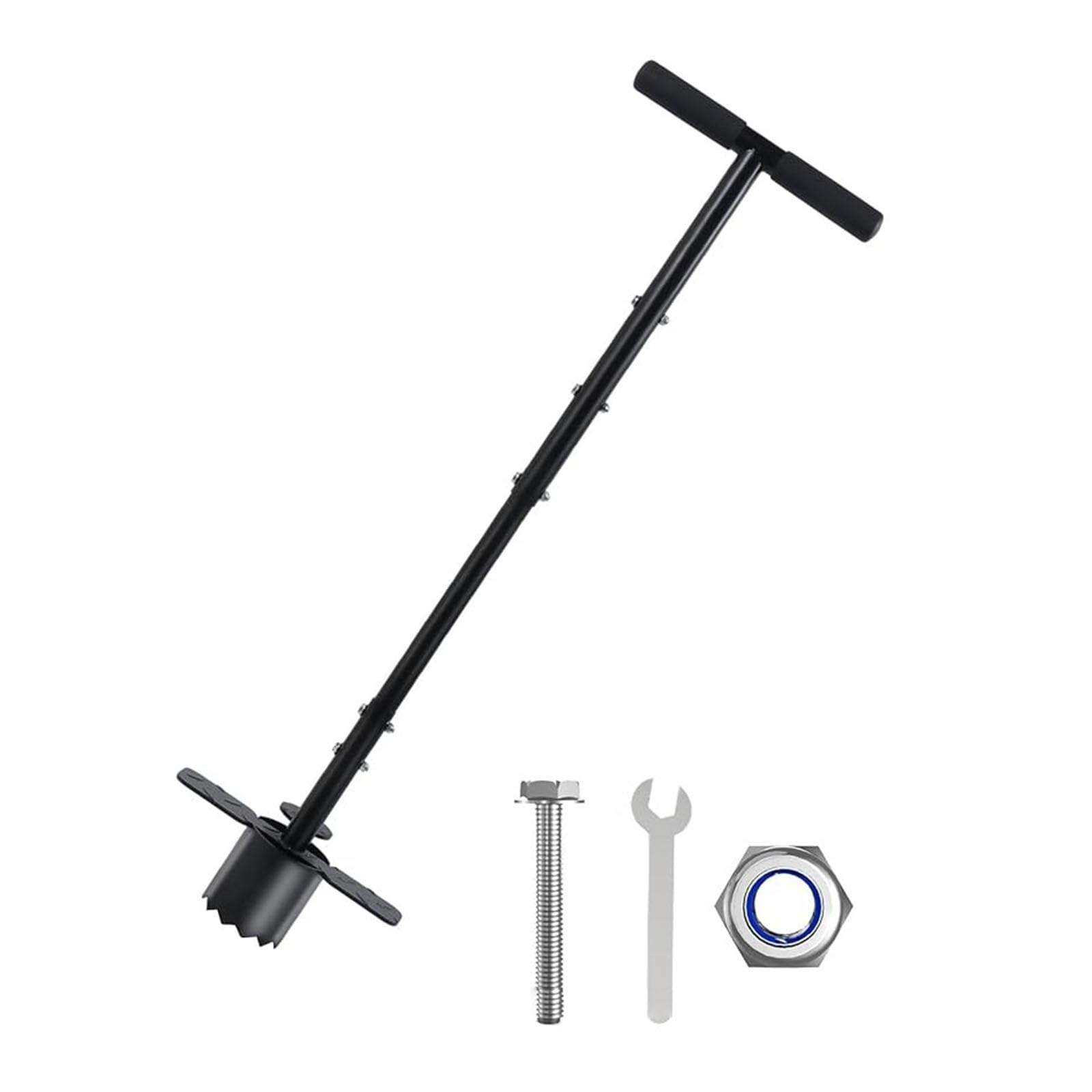 Implemento profesional de trasplante de suelo para cuidado y reparación de patio, construido con herramienta de transferencia de césped de metal resistente