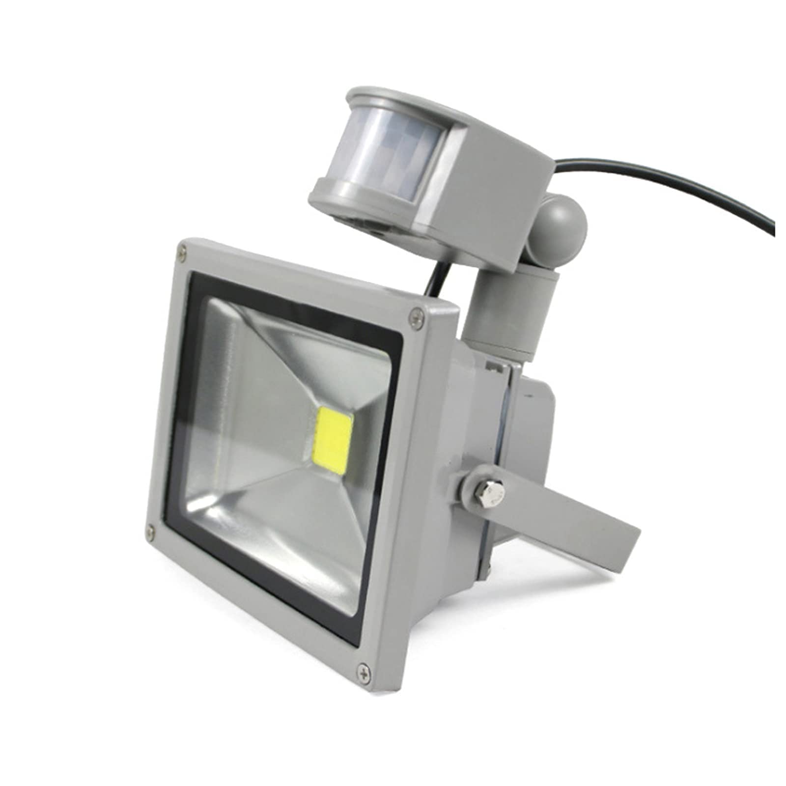 Lampy solarne zewnętrzne, Zabezpieczenie czujnika ruchu LED, super jasny IP66 3200 K do garażu, ogrodu i drzwi(20W)