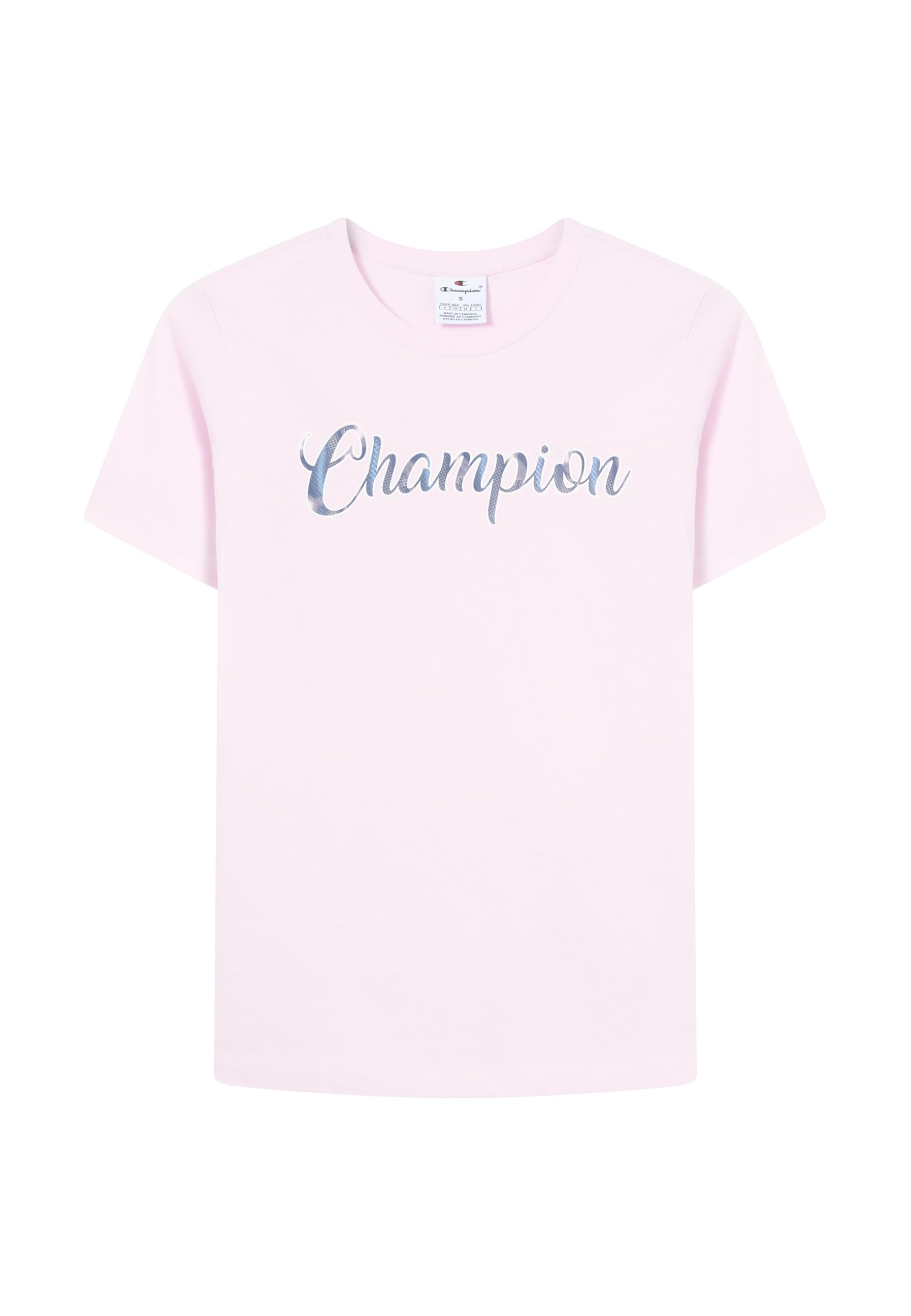 Champion Legacy Women, Graphic Crewneck T-Shirt, M, Pink