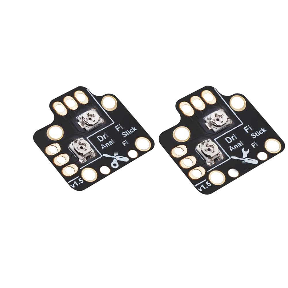 2 x Analog Stick Drift Fix Mod Handle Rocker Adjusting Plate Game Handle Joystick Drift Repair Board for PS4 PS5 Xbox One Xbox Series X S Controller (Black)