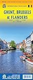 Ghent, Brussels, and Flanders Travel Reference Map 1:9K/11K/240K