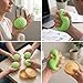 Dumpling Squishy Mystery Box Realistic Dumpling Squishy with Steamer Basket, Sensory Fidget for Adults & Teens, Big Stress Relief Ball, Easter Basket Stuffers & Sensory Gift (Green)