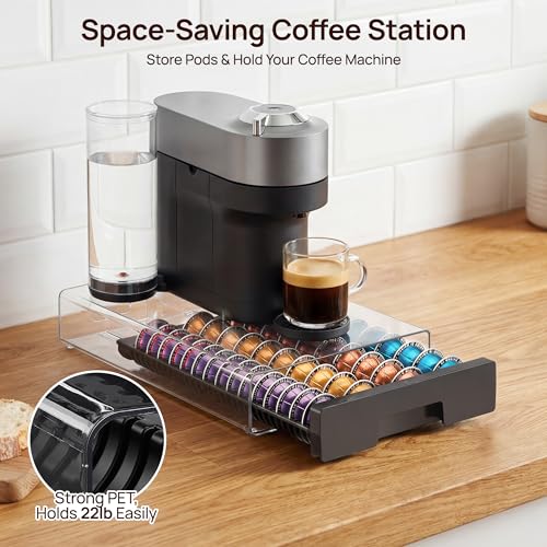 Image of Vtopmart Coffee Pod Drawer Organizer for Nespresso Vertuo Pods