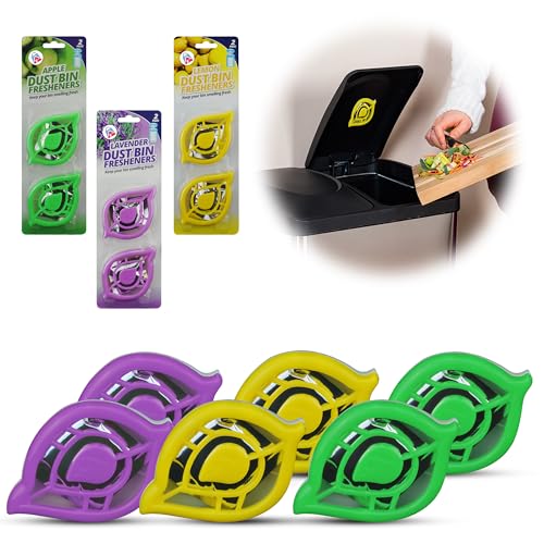 Ambientador de cubo de basura, eliminador de olores para cubos de basura de cocina, fragancia de aire con Pedal oscilante, 6 uds.