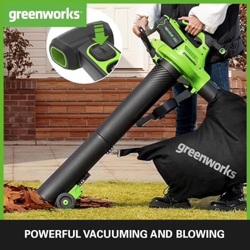 Greenworks 40V Akku Laubsauger/Laubbläser GD40BVII – Ansicht 2