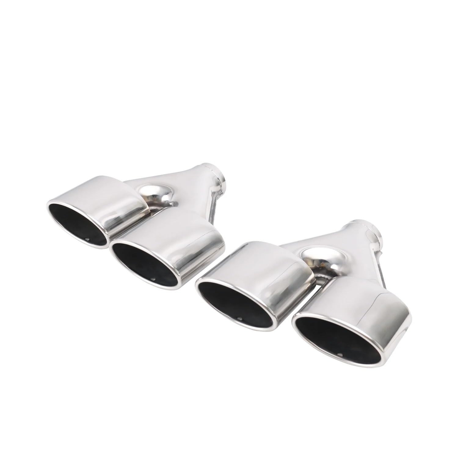 Tubo final para automóviles Tubo de para escape universal del silenciador coche acero inoxidable dual para Sistema de escape y escape.