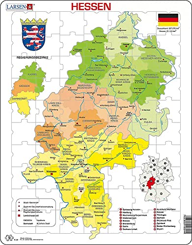 Preisvergleich Produktbild Puzzle 70 Teile - Rahmenpuzzle - Hessen