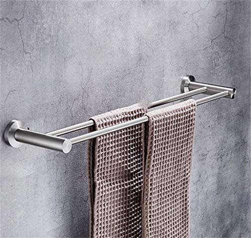 Support serviette de bain double barre 50cm pour optimiser les petits espaces