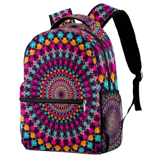 Sac à dos d'école kaléidoscope pour soulager le dos des ados