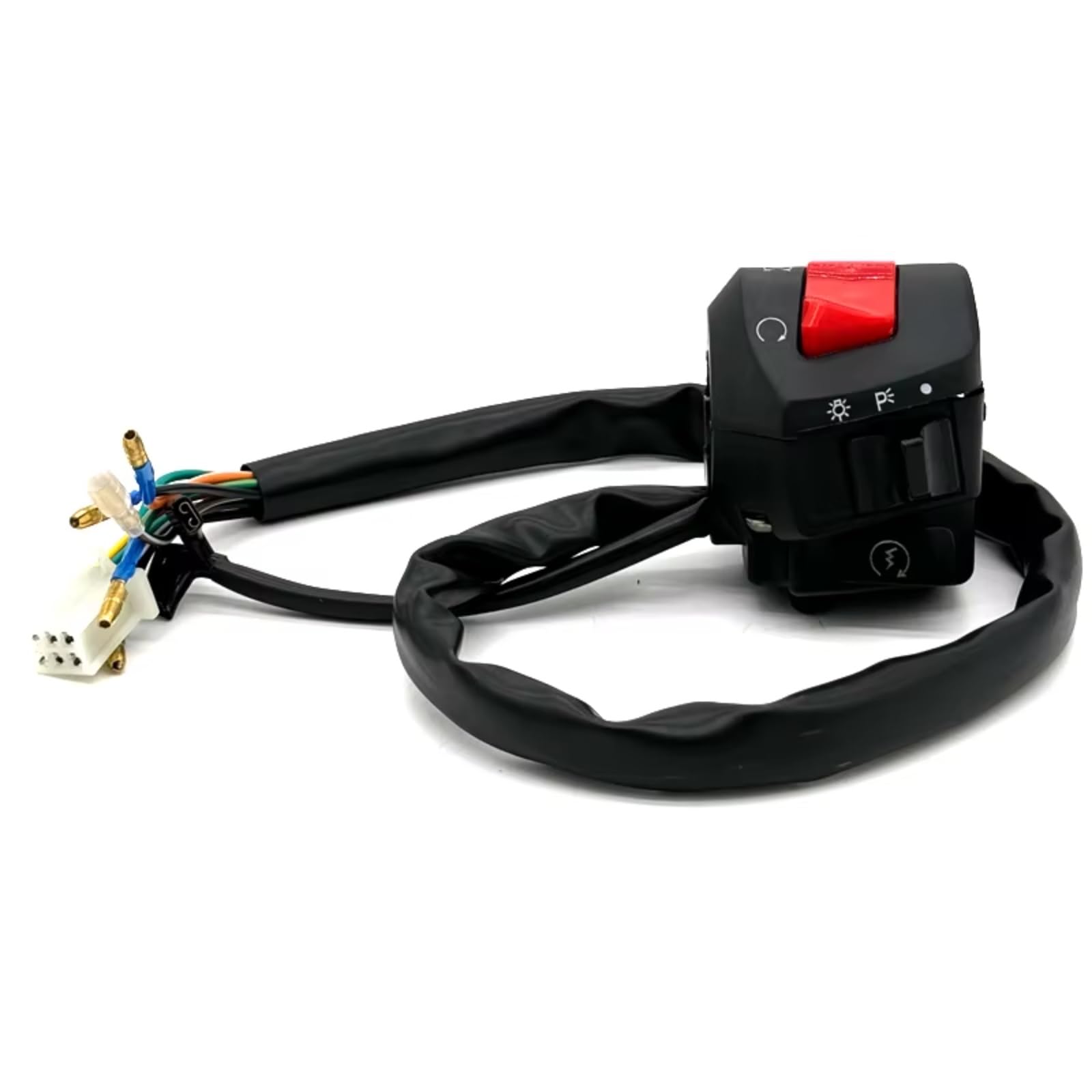 Interruptor De Manillar 1 Par De Interruptores De Motocicleta De 22mm 7/8 "Compatible Con GN125 HJ125 Intermitentes De Emergencia Bocina Direccionales Arranque Eléctrico