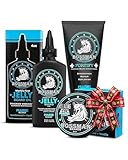 Bossman Essentials Beard Kit for Men, Set of 3 - Beard Oil Jelly, Fortifying Conditioner Cream,...