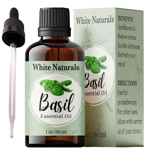 Basil Essential Oil,100% Pure & Natura, Therapeutic Grade Basil Oil