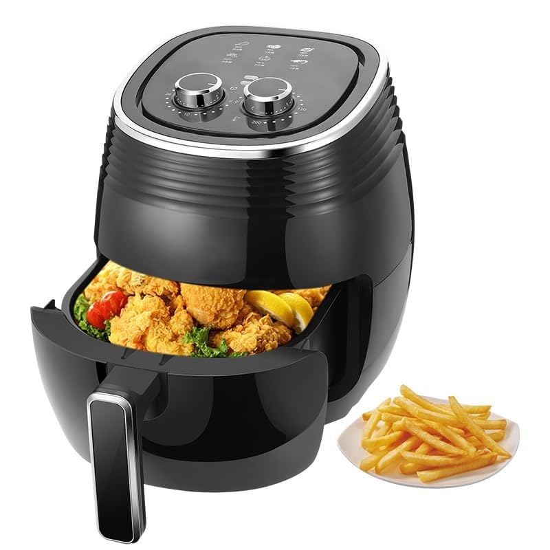 ABUDIT Air Fryer 4 L Large Cooking Pan Capacity Convection oven...